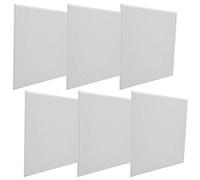 Fafeims 6Pcs Sound Absorbing Board, Acoustic Polyester Fiber Soundproof Panels for Echo Reduction, with High Strength and Retardant, Suitable for Recording Studio, Home Theater, Office (White)