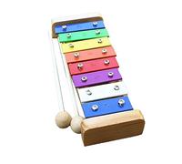 Fafeims 8 Note Xylophone, Kids Musical Percussion Instrument with Aluminum and Wood Material, for Kindergarten Home Music Teaching and Group Playing