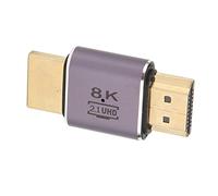 Fafeims 8K HD Multimedia Interface Connector, Fast Male to Male Adapter for Gaming and Streaming, Durable Aluminum, 1 Unit