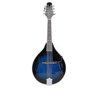 Fafeims A Style Mandolin Wooden 8 String Instrument with Chrome Open Gear Tuners for Band Performance 1 Set