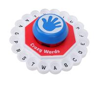Fafeims Alphabet Matching Game, Fast Paced Family Board Game for Kids Ages 3+, with Press and Play Board and Colorful Tiles to Enhance Word Recognition and Cognitive Skills (Red)