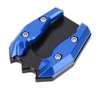 Fafeims Aluminum CNC Motorcycle Kickstand Pad Extension for Xmax300 2013-2025 Prevent Topple Over Easy Install Enhanced Stability Anti Skid Side Stand Extension Plate Pad (Blue)