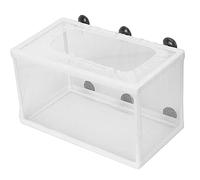 Fafeims Aquarium Fish Breeder Box Durable Incubator for Small Fish Breeding Suitable for All Aquariums Plastic 10.3 X 5.9 X 5.9", for Pairing and Fry Reproduction (L)