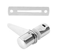 Fafeims Bathroom Glass Door Lock Durable Copper and Stainless Steel Security Latch for Home and Office Use 7.2x8.1cm 1 Unit