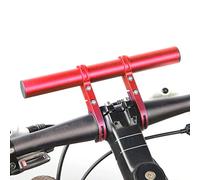 Fafeims Bicycle Grodbar Extender, Strong, Light Aluminum Alloy Bracket for the Bell Kilometer Meter Pocket for Red Cyclists (Double rack (20M) bag)