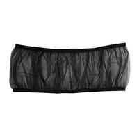Fafeims Bird Cage Cover, Soft Nylon Mesh Seed Catcher with Elastic Edges for Cockatiels Parakeets Lovebirds 11.4 Inch Height 65.4 Inch Circumference (Black)