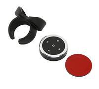 Fafeims Bluetooth Media Button Wireless Silver Remote Control Kit for Mobile Phones Tablets, Long Battery Life for Self Timer Video Recording, Easy to Install, for Car Steering Wheel Remote Control