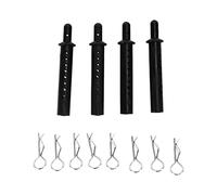 Fafeims Car Ball Column with R -pins for Car 1/10 RC, Pillar Mounting Pole Body Robust, Ideal for RC Amateurs, Plastic + Iron, Black