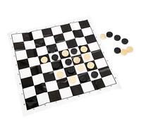 Fafeims Chessboard, 24PCS Wooden International Draught Game Set with Chess Pieces for Kids and Adults Training Logical Thinking Parent Child Interaction