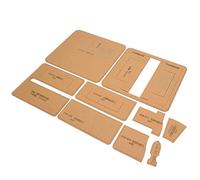 Fafeims Clear Acrylic Purse Making Template for Accurate Stitching Points, Suitable for Beginners and Professionals, Wallet Making Stencil Kit