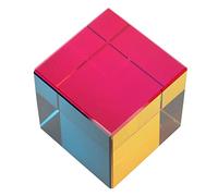 Fafeims Color Cube Optical Prism for Stunning Light Effects - Ideal Educational Toy for Home and Photography - 1 Unit of Clear Optical Glass (60mm)