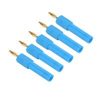 Fafeims Convert Banana Plug 2mm to 4mm Strong Connectivity Adapter 5 Pcs for Ships and Automobiles Good Conductivity (Blue)