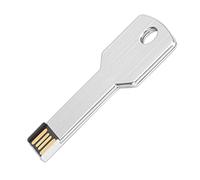 Fafeims Cool Key Shape USB Flash Drive High Capacity Silver U Disc for File Storage - 1 X U Disc (16GB)