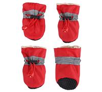 Fafeims Dog Shoes, 4-Pack Cotton Padded Anti Slip Socks for Small Medium Dogs 1.8" Sole Indoor Outdoor Protection (5)