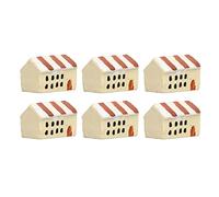 Fafeims Dollhouse Mini Coffee House, Miniature Resin Coffee House with Detailed Design for 1/12 and 1/6 Scale Dollhouses, DIY Miniature Accessories