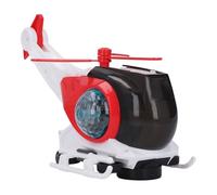 Fafeims Electric Transforming Airplane Toy Helicopter Model, Realistic Rotating Aircraft with Colorful Lights and Music, for Kids Over 1 Year Old (Red)