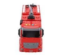 Fafeims Fire Truck Inertia Toy Car Educational Engineering Vehicle for Boys, Fun Inertial Construct Fire Truck Toy for Kids, Safe Plastic Material 10.63x3.54x5.51in