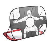 Fafeims Foldable Soccer Goal for Kids Easy to Carry and Store Dual-Purpose Design with Safe Professional Webbing Edge Blue 120x80x80cm (Red)