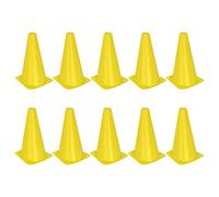 Fafeims Football Training Cone of Long -lived Polyethylene Sports Cone for Football Basketball Training for All Age Groups Yellow 10pcs