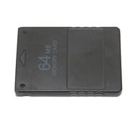 Fafeims Game Memory Card for, Sturdy 2 in 1 Design with Enhanced Storage Space for Game Enthusiasts, Black ABS Material, Plug and Play, 1 Piece (64MB)