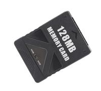 Fafeims Game Memory Card for, Sturdy 2 in 1 Design with Enhanced Storage Space for Game Enthusiasts, Black ABS Material, Plug and Play, 1 Piece (128MB)