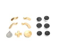 Fafeims Gamepad Swap Joysticks Metal Replacement Accessory Kit for One Series 2 Controller, Personalized Fit with Durable Paddles and Thumbsticks (Gold)
