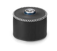 Fafeims Gas Canister Cover, PU Leather Protective for Camping Gas Tank with Retro Design, Handcrafted Outdoor Accessories (Black)