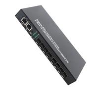 Fafeims Gigabit Ethernet Fiber Switch and Transceiver with Low Loss Transmission for Networking Accessory, Durable Iron Material, Pack of 1