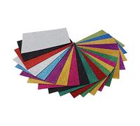 Fafeims Glitter Foam Sheets for Kids 2mm Cuttable Handcraft DIY Self Adhesive Foam Sheets for Scrapbooks, 20 A4 Glitter for Craft Activity Aids