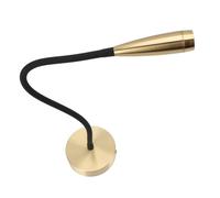 Fafeims Gooseneck Wall Mounted Reading Light 3W 200lm Adjustable Hard Wired Lamp for Bedroom Aluminum