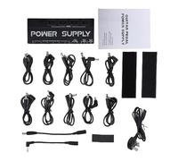 Fafeims Guitar Pedal Power Supply, 10 Isolated Outputs 9V 12V 18V with Noise Suppression and Wide Voltage Support, for Effects Pedals Bass Pedal Adapter Multi Power Supply (GB Plug)