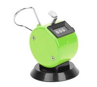 Fafeims Hand Tally Counter Durable ABS Plastic Mechanical Tool with Hook for Sports Events and Data Statistics (Green)
