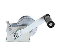 Fafeims Hand Winch, Galvanized Heavy Frame with Reversible Ratchet and Hand Brake, Resistant to Bad Weather, Easy to Install, for Yacht Boat Trailer