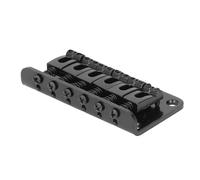 Fafeims Hardtail Bridge, 78mm Fixed Metal Guitar Bridge for Tele 6 String Electric Guitar, with Top Loading String Through Body Design