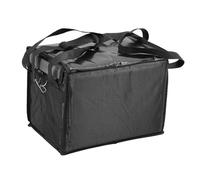 Fafeims Insulated Commercial Food Delivery Bag with Bottom Plate and Adjustable Dividers for Catering, Oxford Cloth Reusable for Restaurant and Shopping (32L)