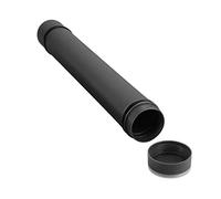 Fafeims Large Capacity Antishock Portable Document Poster Tube for Storage, Expandable Round Tube for Poster Tubes with Strap, Blueprint, and Map for Artists, Plastic, 40.2 X 3.3in (Black)