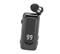 Fafeims Lavalier Bluetooth 5.4 Headphone with Retractable Design and ENC Microphone for Business and Driving - Wireless Stereo, Black (Black)