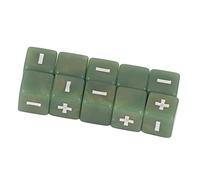 Fafeims Mathematics Business Engraved Cubes for the Development of Intelligence in Infant Lessons - 20PCs Plus Minus Cube for Mathematics (Light Green)
