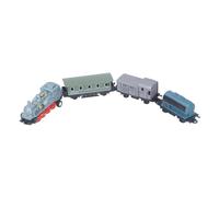 Fafeims Mini Alloy Retro Steam Model Toy, Pull Back Design Simulation with Vintage Design for Kids Boys Girls 3 4 5 6 Years Old (Blue)