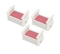 Fafeims Miniature Crib, Lifelike Wooden Dollhouse Furniture with Rounded Edges, for 1/12 1/6 Scale Dollhouse Decoration and Photography Props