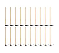 Fafeims Miniature Hoe, 20 Piece Mini Farming Tools Set with Lifelike Details for 1/12 and 1/6 Dollhouse Landscape, Desktop Decoration, Gardening Crafts