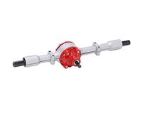 Fafeims Model Car Upgrade of the Parts of the Metal Rear Bridge Axle for WPL D12, Perfect Replacement Simple Installation for Enthusiasts (Silver Red)