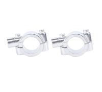 Fafeims Motorcycle Handlebar Mirror Mount Clamp Sturdy and Safe for Stable Driving Fit for Motorbike ATV Scooter Aluminum 2PCS (Silver M8)