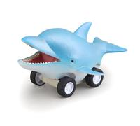 Fafeims Ocean Animal Toy Car, Pull Back Friction Powered Vehicle, Underwater Sea Creature Model for Kids Bath Time and Beach Play (Dolphin)