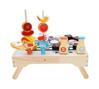Fafeims Outdoor Toy BBQ Set Kids Play Grill Kitchen Toys , 11.8inch Outdoor Playset for 1 2 3 4 5 Years Old Boys Girls Kitchen Play Set