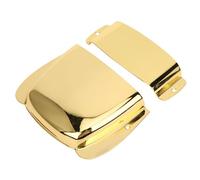 Fafeims PB Electric Bass Guitar Pickup Bridge Cover Set with Zinc Alloy Protective Cover Practical and Durable for Protecting the Pickup and Bridge (Gold)