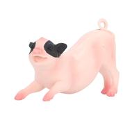 Fafeims Pig Posture Figure, Realistic Farm Animal Toy for Kids with Lifelike Standing and Piglet Poses, Safe PVC Material Animal Model for Toddlers, Indoor Decor Desk Display (Lying Pig)