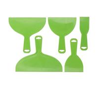 Fafeims Plastic Putty Scrapers Flexible Set Multipurpose for Painting Plastering Filling Green, Lightweight and Convenient for Wall Painting Amateurs 5PCS