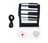 Fafeims Portable Piano, 49 Key Roll Up Piano, Foldable Silicone Keyboard with USB Charging and Built in Speaker Portable Electric Piano for Kids Beginners Home Practice