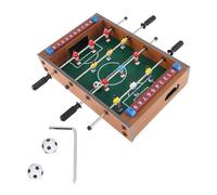 Fafeims Portable Table Soccer Game Set, 4 Player Cues Interactive Foosball Game for Kids Adults Family Indoor Activity, with 2 Balls Realistic Experience Hand Eye Coordination